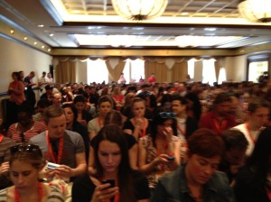 What live-tweeting looks like from the stage